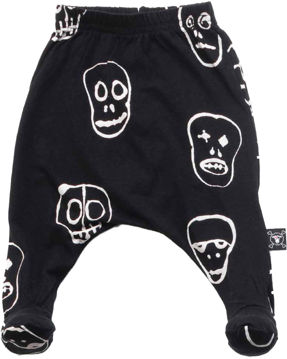 Nununu Skull Mask Footed Baggys - Capsule Wardrobe (960x720), Png Download