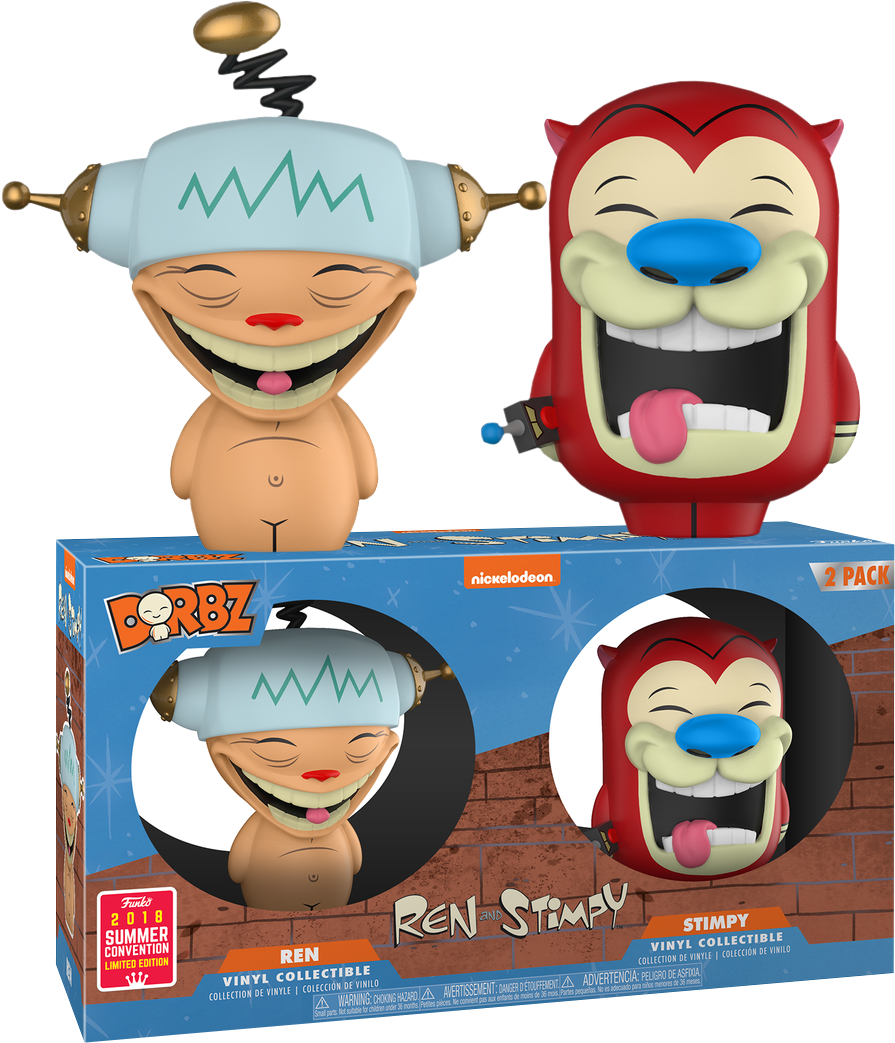 Ren - Funko Dorbz Ren And Stimpy (895x1043), Png Download