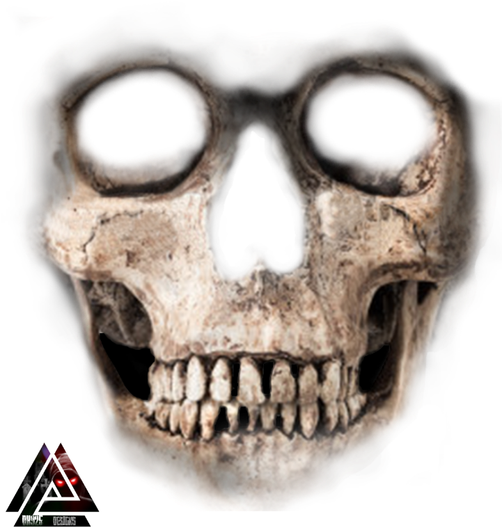 Skull Mask Skeleton Dk925designs Dk925 Halloween Scary (720x773), Png Download