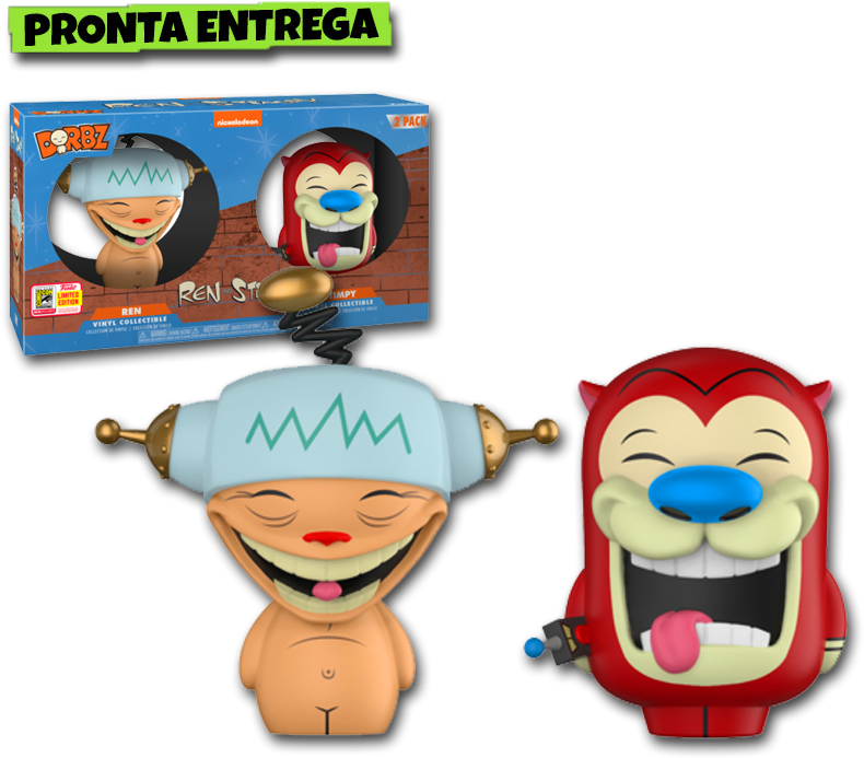 Ren And Stimpy Dorbz Sdcc (800x800), Png Download