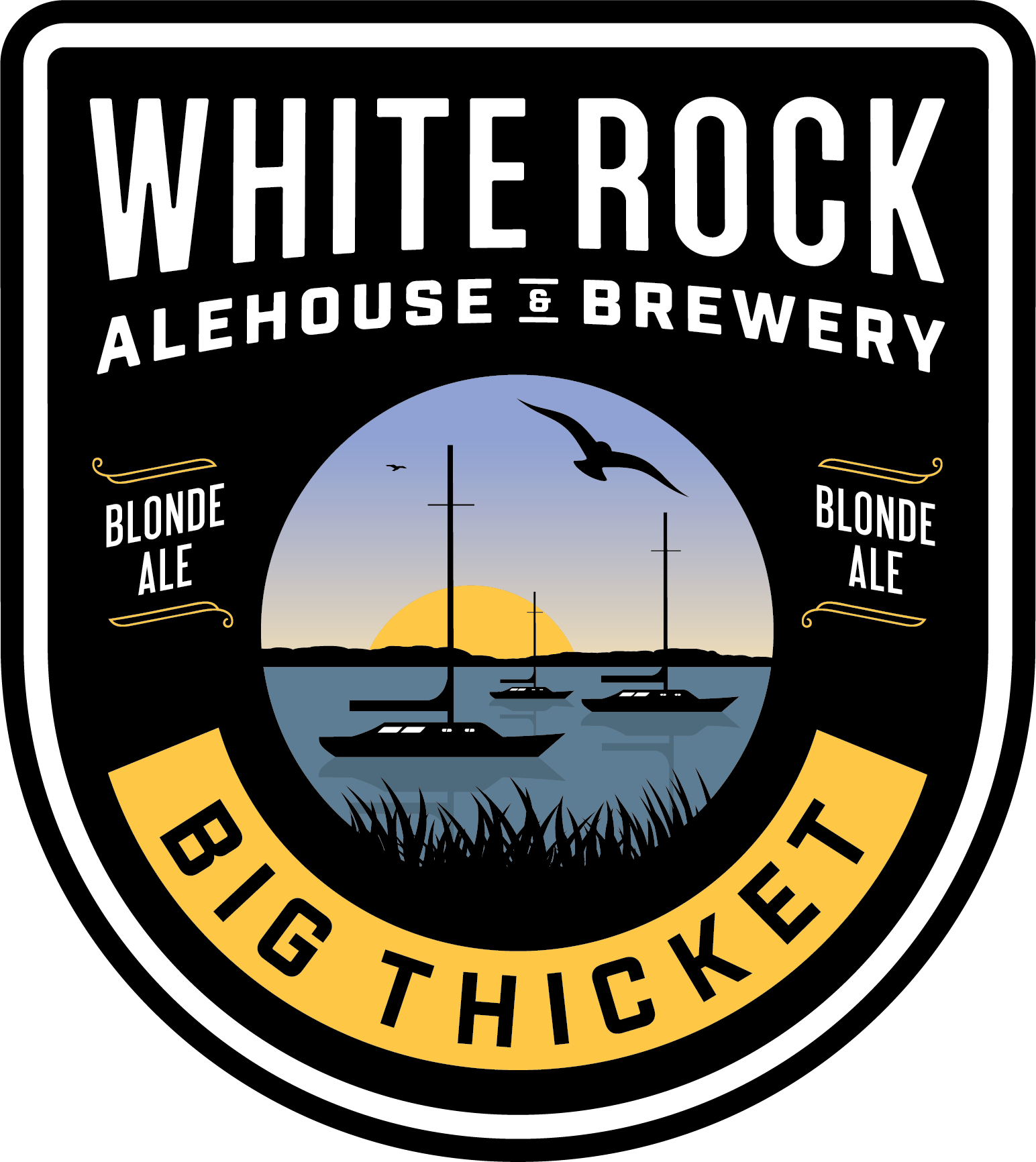 Using A Simple Malt Bill Of German Pilsner With A Touch - White Rock Ale House & Brewery (1544x1732), Png Download