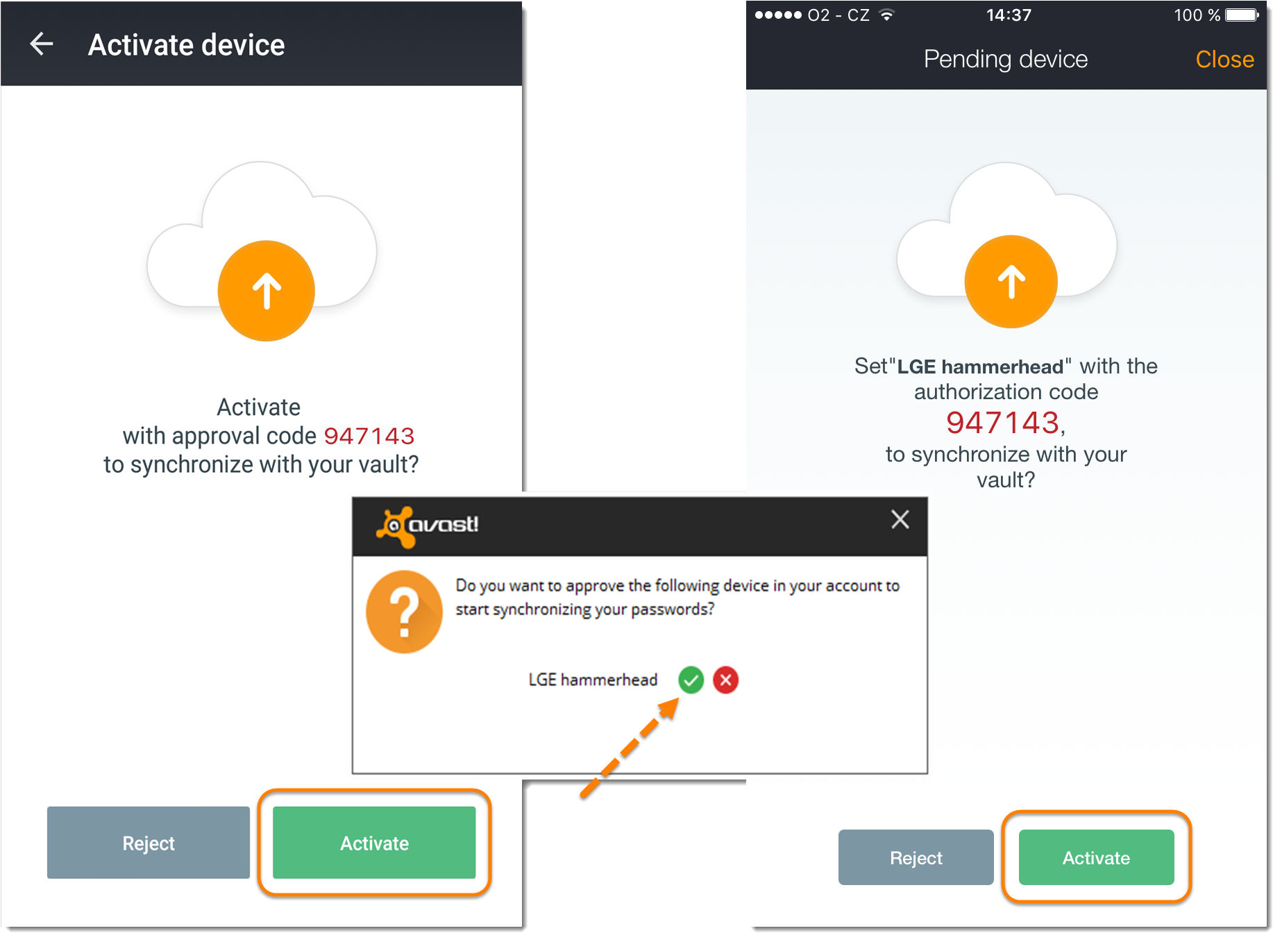 After You Approve This Popup, Your Device Should Start - Apps Data Sync Avast (2015x1416), Png Download