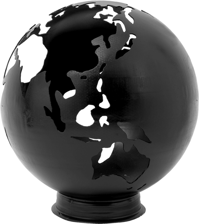 Earth Fire Globe Black Painted Steel - Eva Solo Fireglobe Outdoor Fireplace (768x768), Png Download