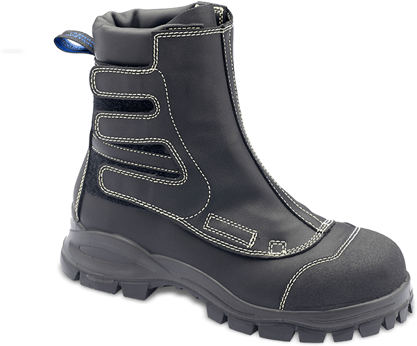 Men's Or Women's Black Flame Retardant Leather And - Blundstone Steel Toe Smelter Boot (700x530), Png Download