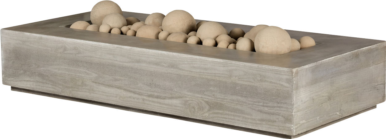 Boardform Plaza Fire Pit - Fire Pit Cannon Balls (1366x543), Png Download