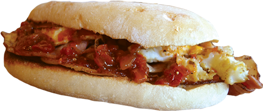 Bacon And Egg Roll - Photograph (940x788), Png Download