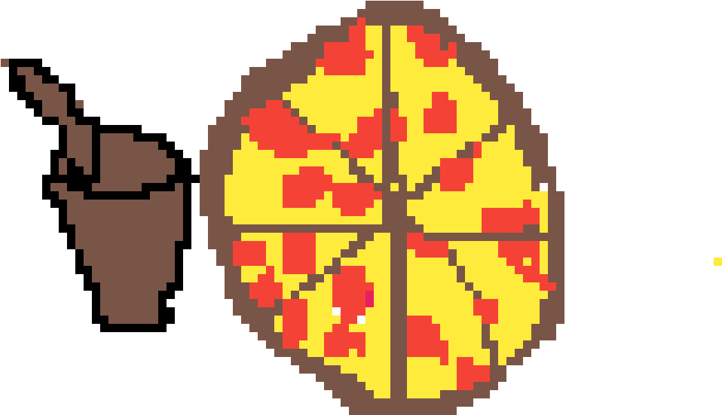The Krusty Krab Pizza - Pixel Faces (1200x1200), Png Download