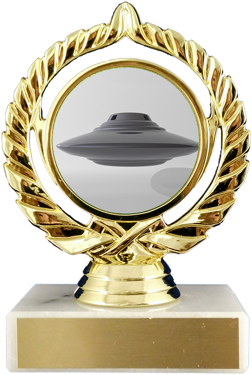 Alien Logo Trophy On Genuine Marble Base (500x744), Png Download