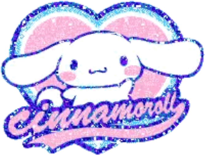 Cinnamoroll Kawaii Sparkles Glitter Pink Blue Cute - Cinnamoroll Sanrio (1024x1024), Png Download
