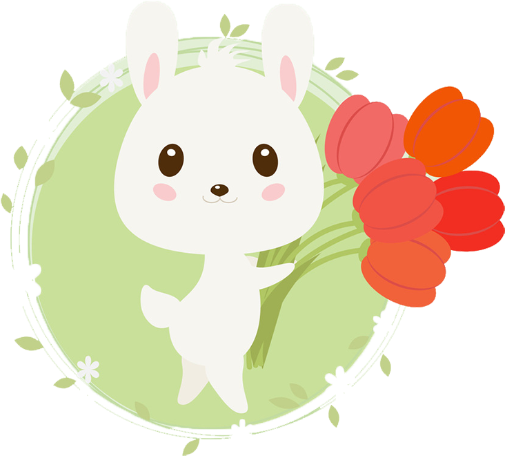 卡通小白兔 - Rabbit (900x900), Png Download