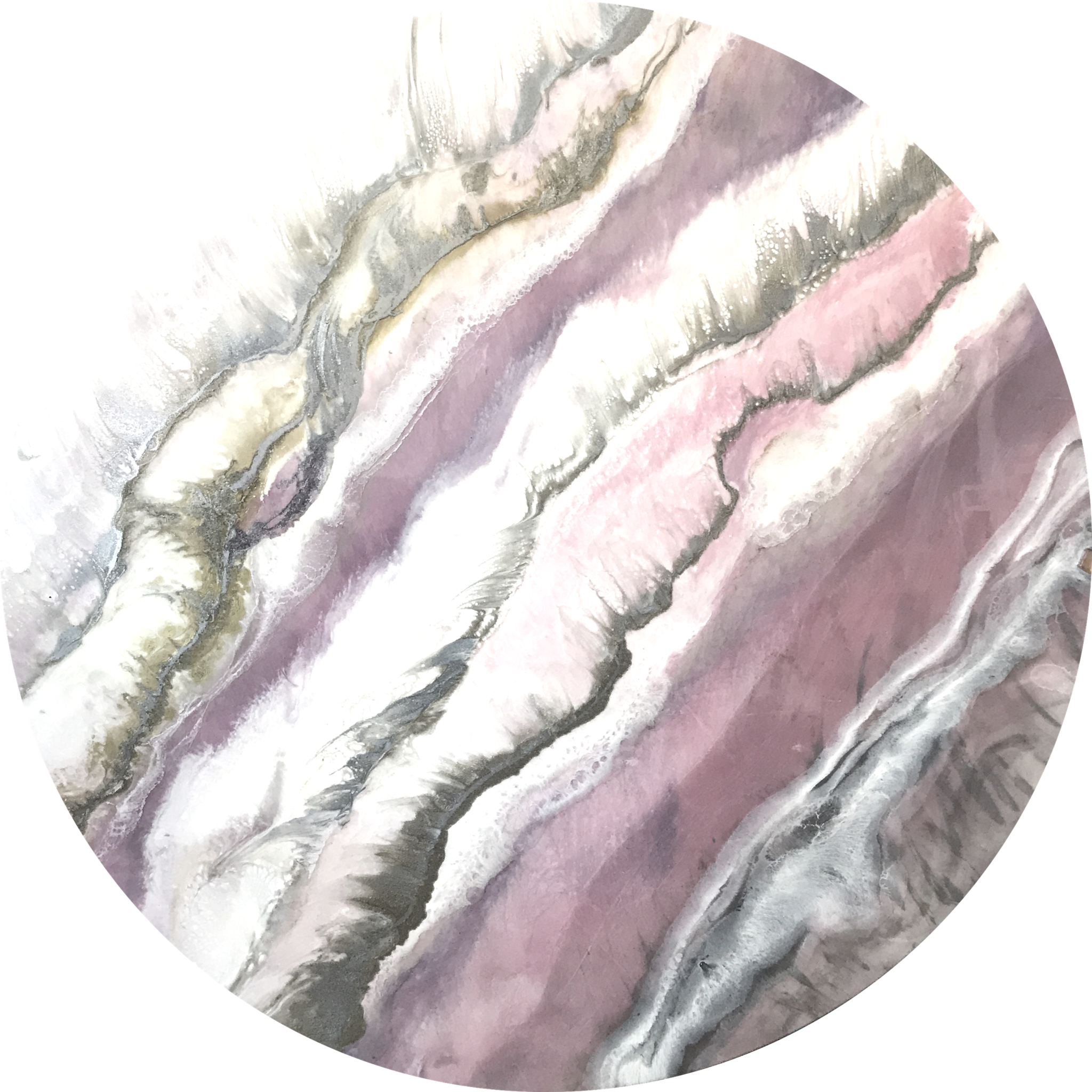 Antuanelle- Abstract Ocean Paintings Buy Online From - Abstract Round Artwork (2048x2048), Png Download