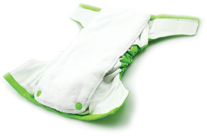Snap In One Cloth Diaper - Bumkins Snap In One Cloth Diaper, Green (665x500), Png Download
