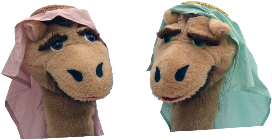 Camels Pair Trimmed - Stuffed Toy (1024x648), Png Download