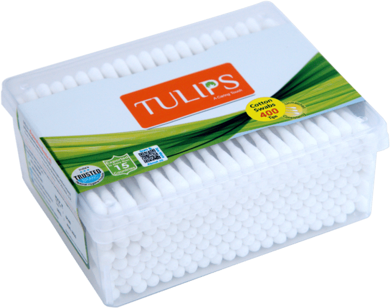 Vega Cotton Ball - Tulips Buds Flat Box (800x800), Png Download