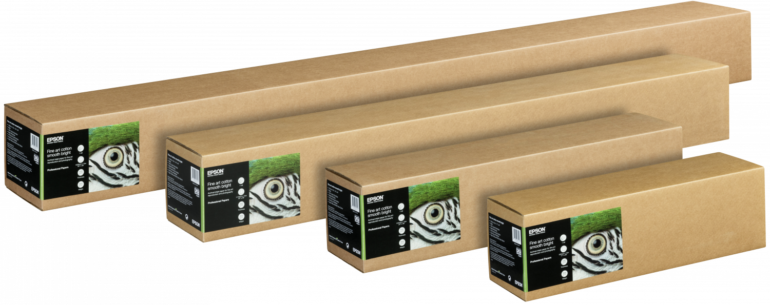 Previous - Epson Fine Art Rag Paper - 25 Sheet(s) (1500x595), Png Download