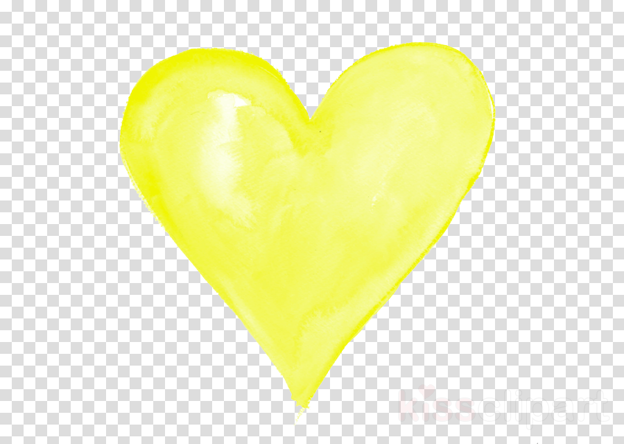 Download Yellow Watercolour Heart Clipart Watercolor Painting Yellow