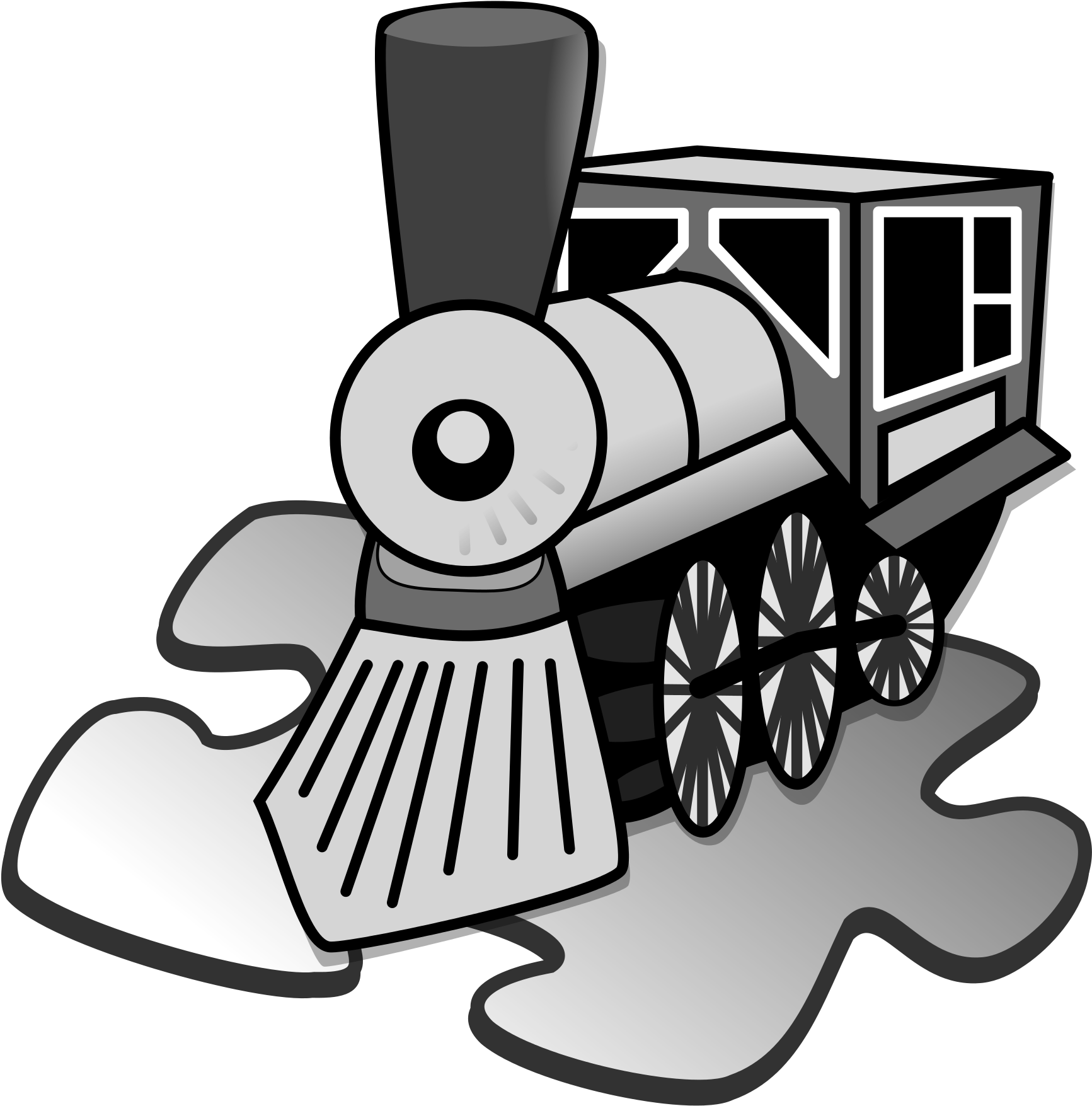 Open - Train Clip Art (2000x2000), Png Download
