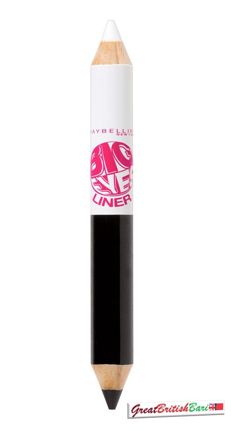 Maybelline Big Eyes Eyeliner White/black One Size (700x850), Png Download