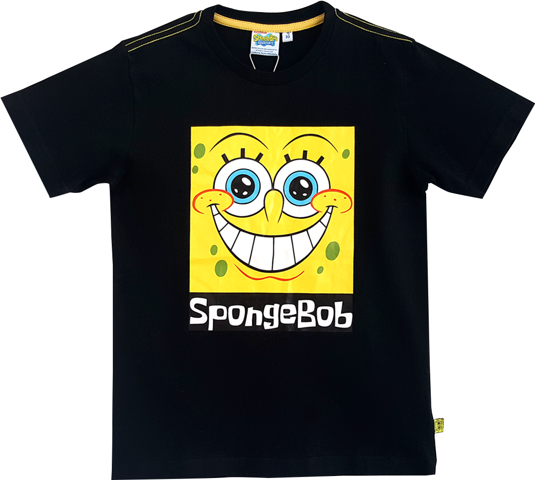 Spongebob Kid Graphic T Shirt Common Sense - T-shirt (1347x1260), Png Download