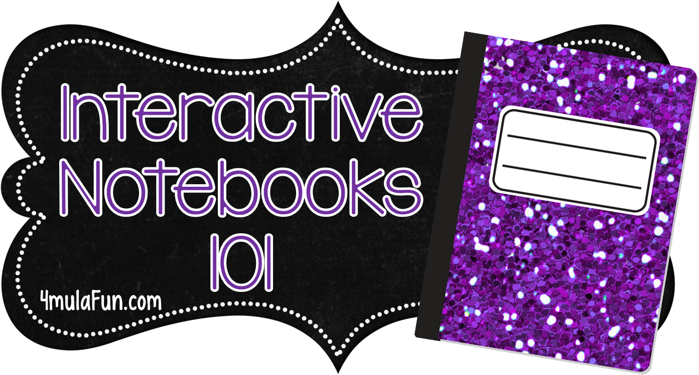 Purple Clipart Notebook - Interactive Notebook Logo (1412x764), Png Download