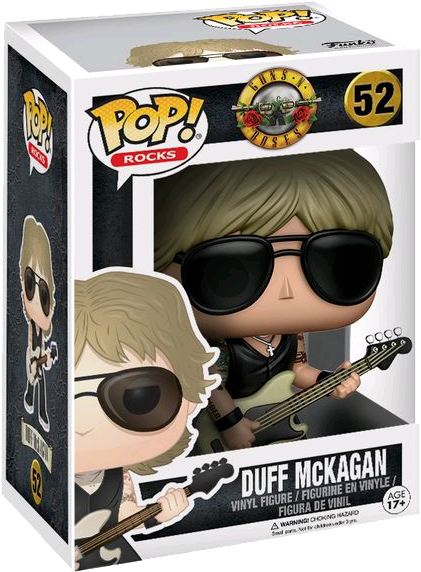 Guns 'n' Roses - Duff Mckagan Funko Pop (600x600), Png Download