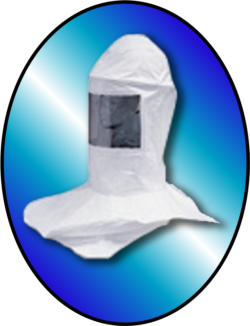 White Mask In Oval - Allegro Deluxe Tyvek Double Bib Hard Hat Hood 8078 (1111x1250), Png Download