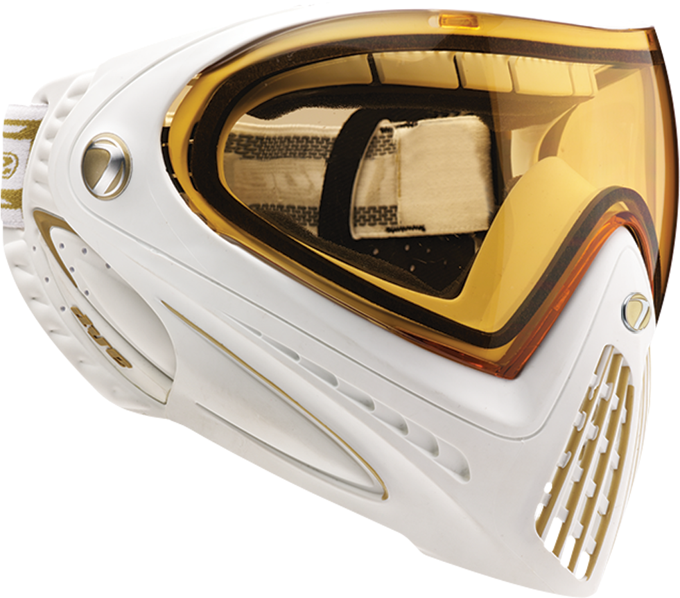 Dye Thermal I4 Mask White/gold - Dye (1000x1000), Png Download