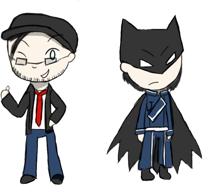 Maes As The Nostalgia Critic And Roy As Batman By Birdie1188 - Batman (871x681), Png Download