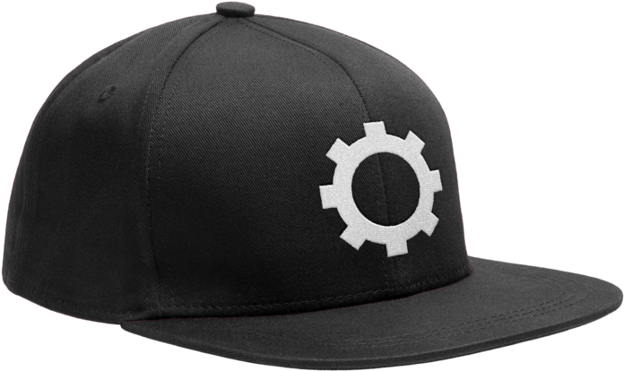 White Gear Snapback - Baseball Cap (1023x714), Png Download