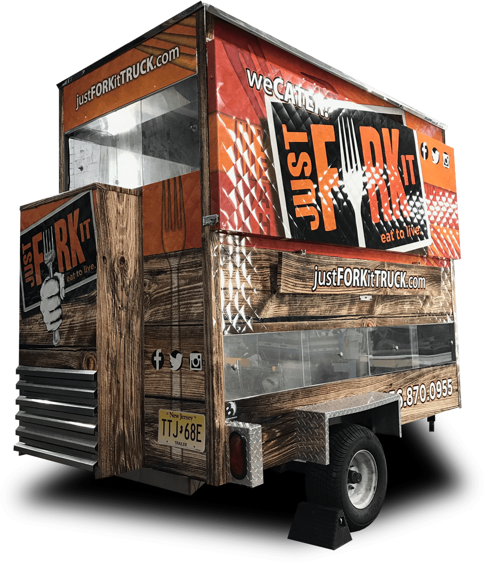 The Just Fork In Mobile Cart - Just Fork It Food Truck (976x1123), Png Download