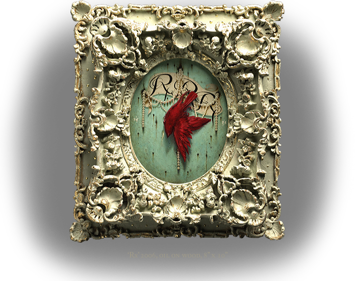 Red Red Robin - Michael Hussar Frame (696x551), Png Download