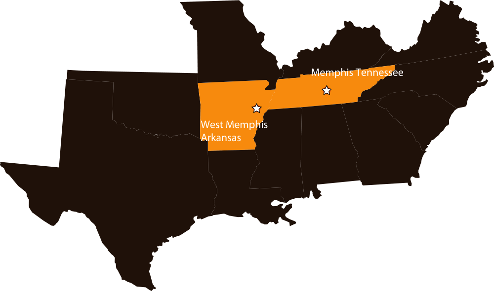 Memphis Tennessee Map - Kentucky - Home State - Gray On White- Lantern Press (1000x590), Png Download