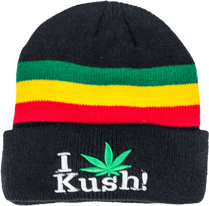 I Love Kush Beanie Rasta / Regular - Beanie (1024x1024), Png Download