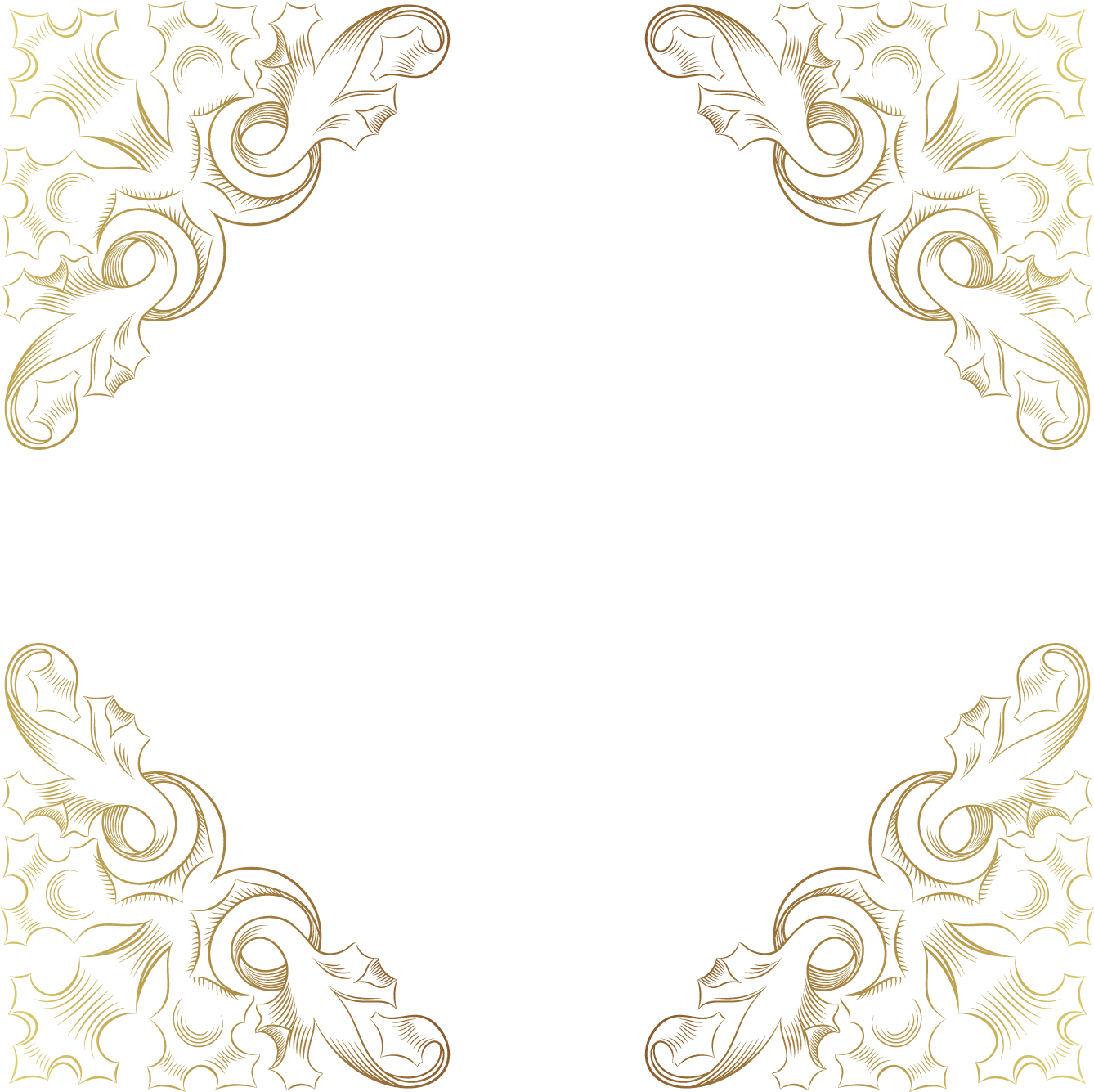 Gold Corner Png (1375x1375), Png Download
