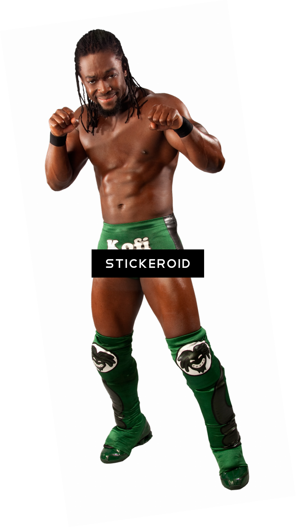 Kofi Kingston Wrestler Wwe - Professional Boxing (947x1686), Png Download