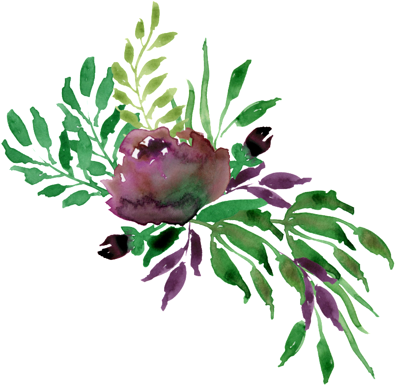 Watercolor Flower - Wedding Invitation (1024x835), Png Download