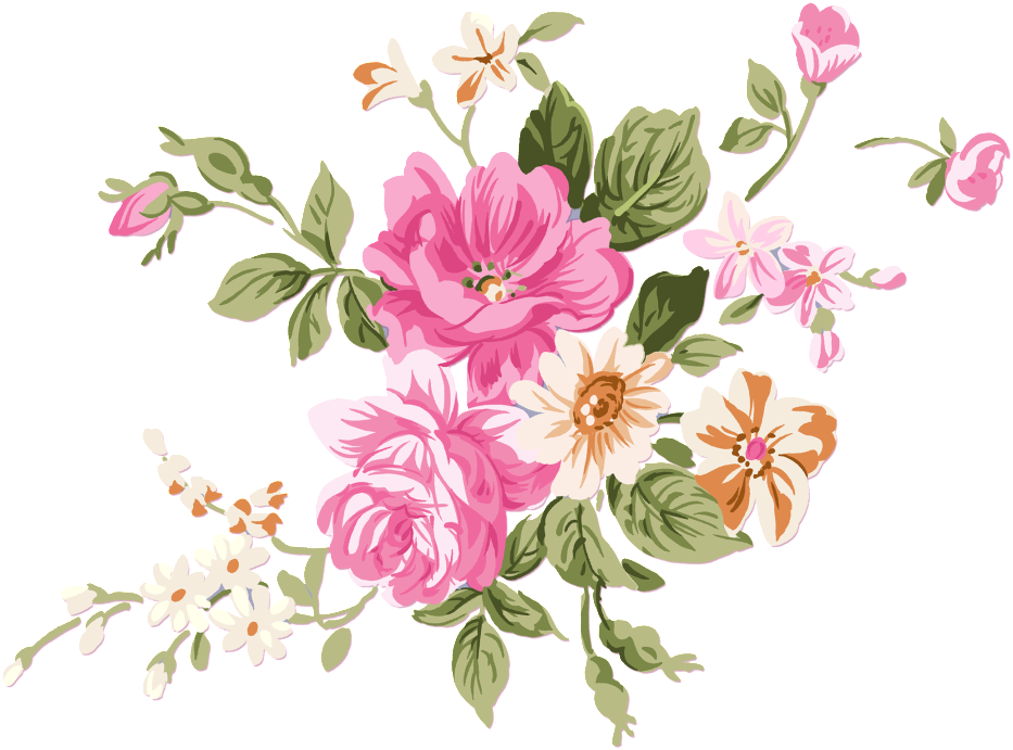 Hand Painted Flowers Beautiful Png - Pink Flower And Daisy Mug (1024x1024), Png Download