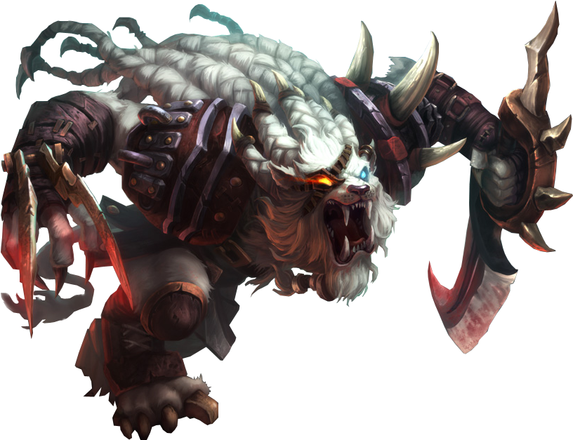 League Of Legends Rengar Png (889x779), Png Download