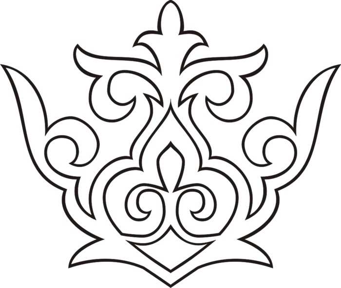 Казахский Орнамент, Орнаменты, Мотивы, Узоры, Картинки, (700x592), Png Download