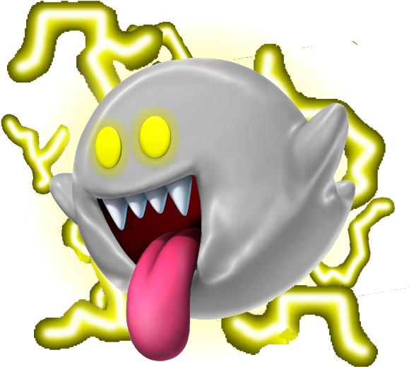 Electric Boo - Fantendo Boo (597x564), Png Download
