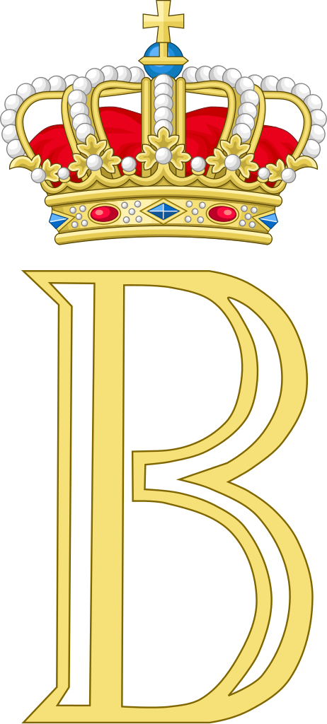 Royal Monogram Of King Baudouin I, King Of The Belgians - Norwegian Royal Family Monogram (462x1024), Png Download