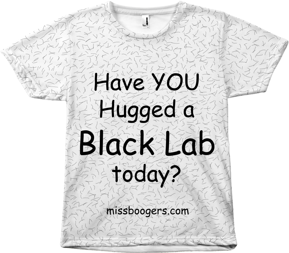 Hugga Black Lab Dog Hair Shirt - Dog (1024x1024), Png Download