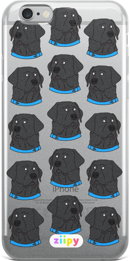 Black Lab Iphone Case - Labrador Retriever (1000x1000), Png Download