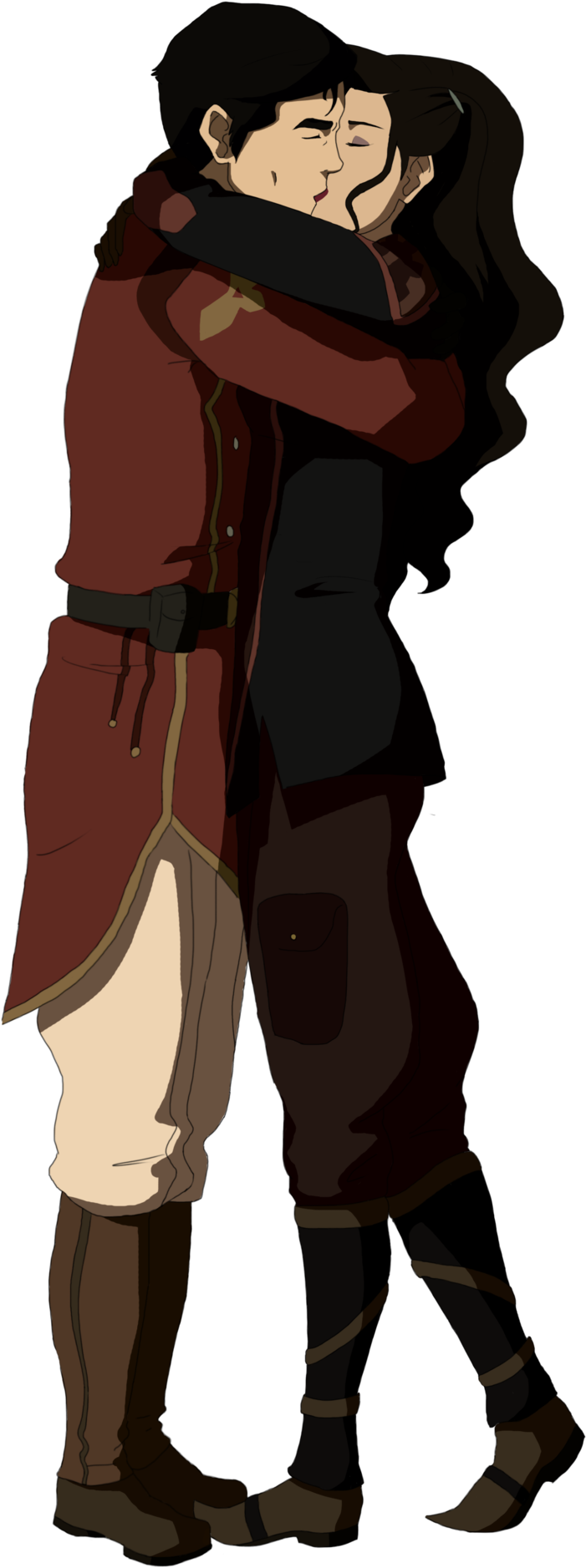 Iroh Asami Sato Korra Mammal Man Fictional Character - General Iroh And Asami (900x2006), Png Download
