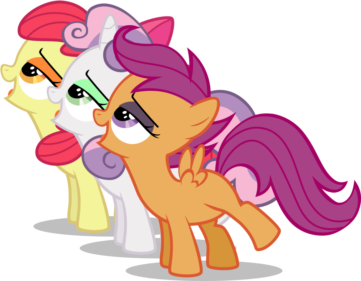 Apple Bloom, Artist - My Little Pony Sweetie Belle Cheerilee (1280x996), Png Download