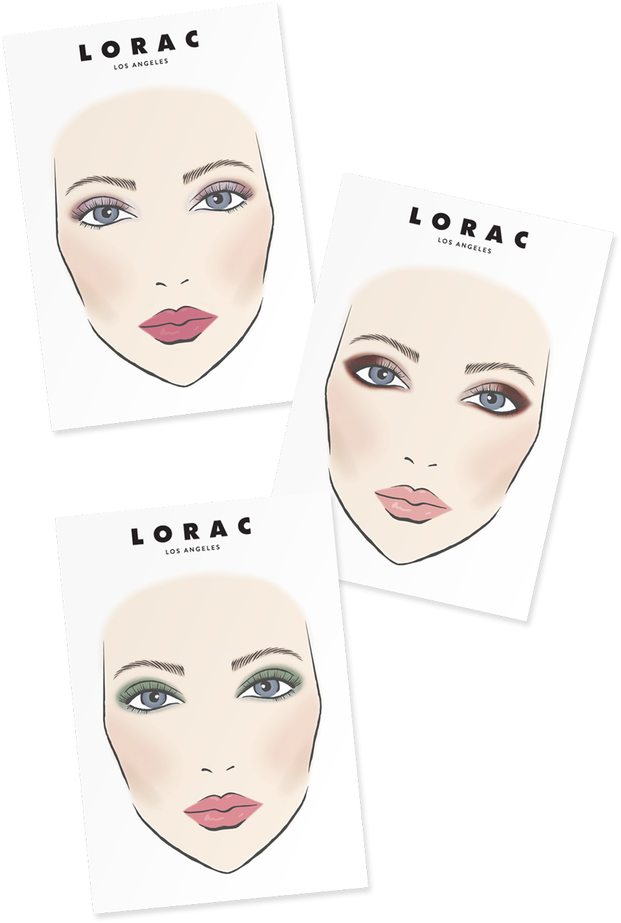 I Hand Drew A Face Chart & Converted It To A Vector - Eye Liner (900x1350), Png Download