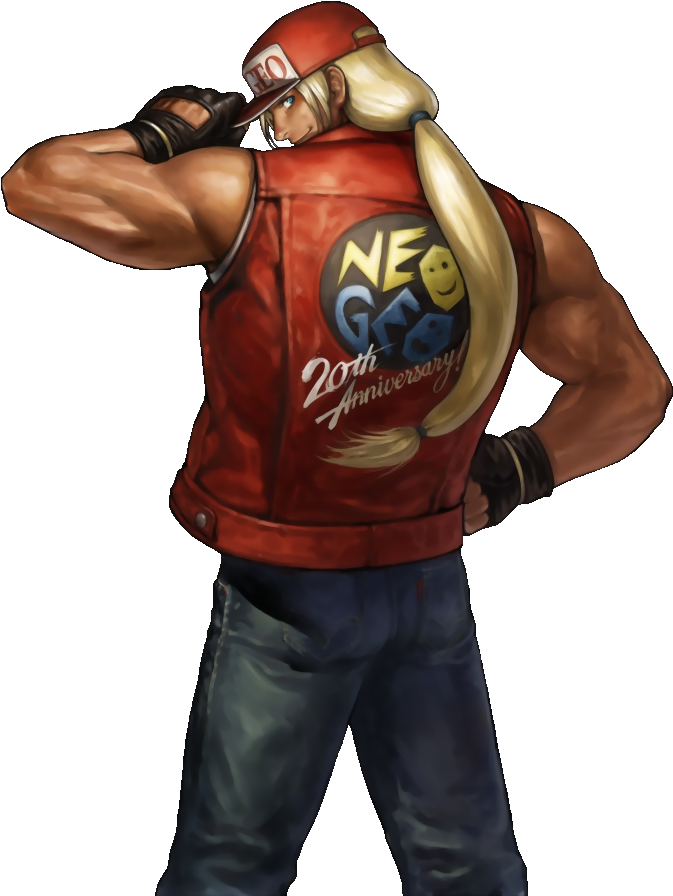Terry Bogard With The Neo Geo 20th Anniversary On The - Neo Geo 20th Anniversary (700x905), Png Download