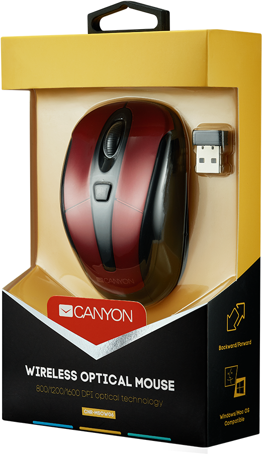 Rs11164 Cnr Msow06r Side - Computer Mouse (1280x1280), Png Download