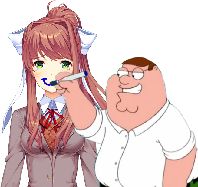 Funpls Dont Cri Monika - Doki Doki Literature Club Monika (691x628), Png Download