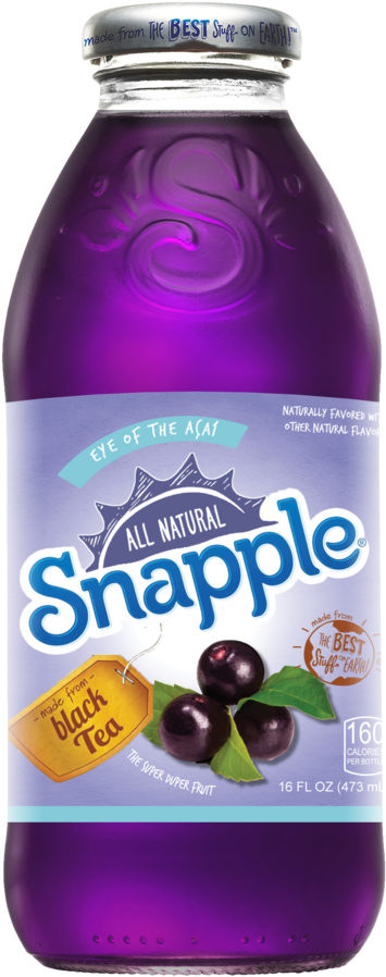 Acai Tea - Diet Snapple Mango Tea (1000x997), Png Download